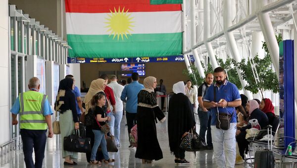Erbil havalimanında yolcular - Sputnik Türkiye