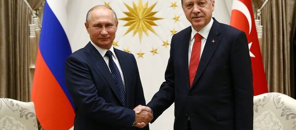 Rusya Devlet Başkanı Vladimir Putin ve Cumhurbaşkanı Recep Tayyip Erdoğan - Sputnik Türkiye
