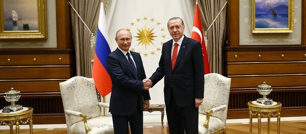 Rusya Devlet Başkanı Vladimir Putin ve Cumhurbaşkanı Recep Tayyip Erdoğan - Sputnik Türkiye