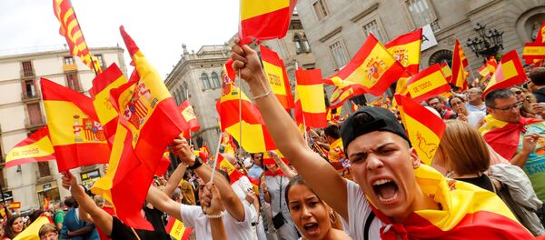 Barselona - referandum - Sputnik Türkiye