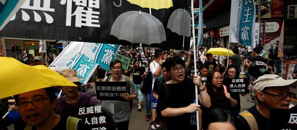 Hong Kong’da bağımsızlık yanlıları gösteri düzenledi - Sputnik Türkiye