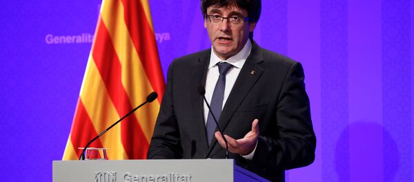 Katalonya Özerk Yönetimi Başkanı Carles Puigdemont - Sputnik Türkiye