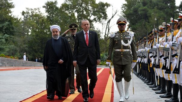 Cumhurbaşkanı Recep Tayyip Erdoğan, İran Cumhurbaşkanı Hasan Ruhani - Sputnik Türkiye