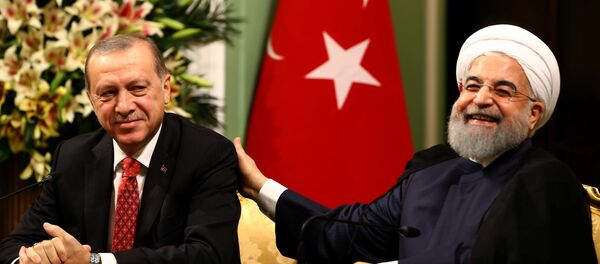 Cumhurbaşkanı Recep Tayyip Erdoğan- İran Cumhurbaşkanı Hasan Ruhani - Sputnik Türkiye