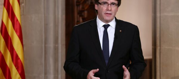 Katalonya Özerk Yönetimi Başkanı Carles Puigdemont - Sputnik Türkiye