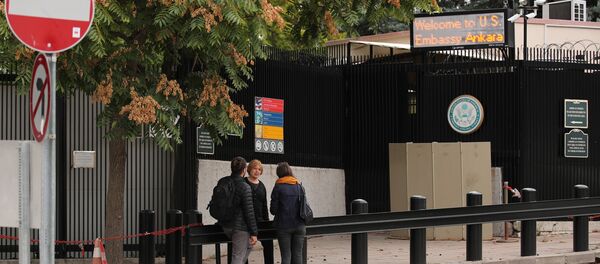 ABD Ankara Büyükelçiliği, vize başvuru merkezi girişi ABD Ankara Büyükelçiliği, vize başvuru merkezi girişi - Sputnik Türkiye