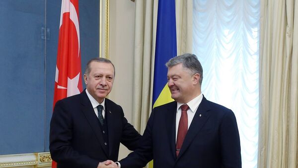 Cumhurbaşkanı Recep Tayyip Erdoğan ve Ukrayna Devlet Başkanı Petro Poroşenko - Sputnik Türkiye