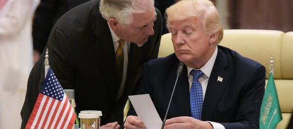 ABD Başkanı Donald Trump, ABD Dışişleri Bakanı Rex Tillerson - Sputnik Türkiye