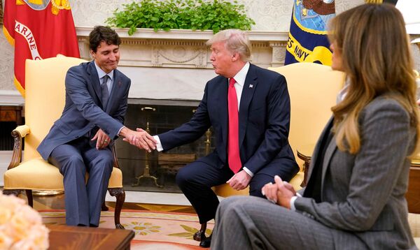 Kanada Başbakanı Justin Trudeau-ABD Başkanı Donald Trump - Sputnik Türkiye