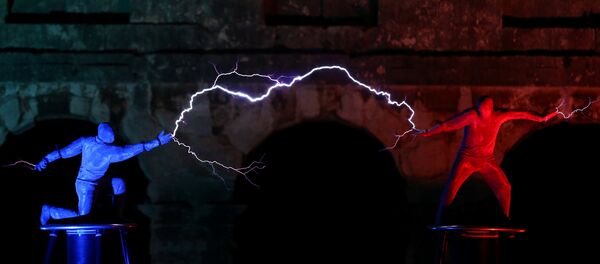 Hırvatistan'da  Visualia Festivali'nde 'Yıldırım Tanrıları' performansı - Sputnik Türkiye