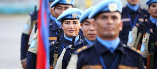 Haiti'de görev yapan Nepalli Birleşmiş Milletler barış gücü misyonu (MINUSTAH) askerleri - Sputnik Türkiye