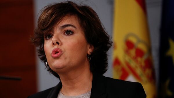 İspanya Başbakan Yardımcısı Soraya Sáenz de Santamaria - Sputnik Türkiye