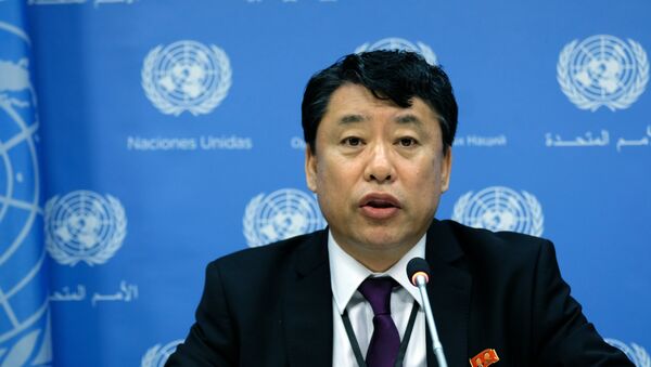 Kuzey Kore'nin Birleşmiş Milletler Büyükelçisi Yardımcısı Kim In-ryong - Sputnik Türkiye