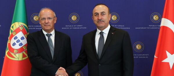 Dışişleri Bakanı Mevlüt Çavuşoğlu - Portekiz Dışişleri Bakanı Augusto Santos Silva - Sputnik Türkiye
