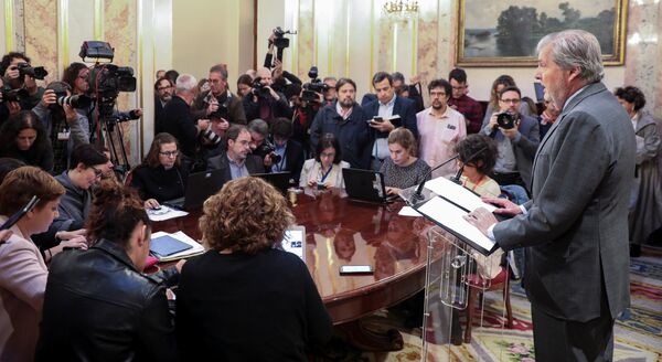 İspanya hükümet sözcüsü Inigo Mendez de Vigo - Sputnik Türkiye