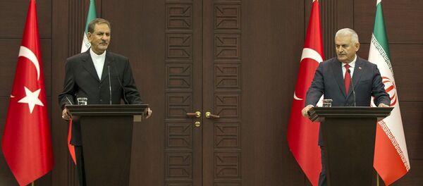 Başbakan Binali Yıldırım- İran Cumhurbaşkanı Birinci Yardımcısı İshak Cihangiri - Sputnik Türkiye