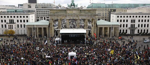 Berlin - AfD - Protesto - Sputnik Türkiye
