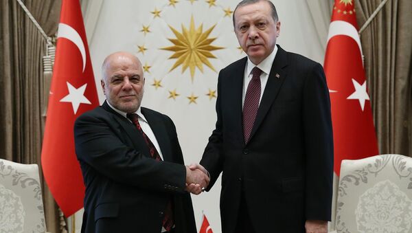 Irak Başbakanı Haydar el İbadi- Cumhurbaşkanı Recep Tayyip Erdoğan - Sputnik Türkiye