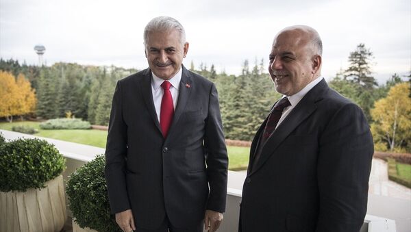 Başbakan Binali Yıldırım ve Irak Başbakanı Haydar el İbadi - Sputnik Türkiye