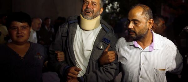 Gazze'de patlama - Sputnik Türkiye