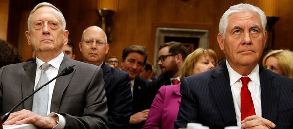 ABD Savunma Bakanı Jim Mattis ve Dışişleri Bakanı Rex Tillerson - Sputnik Türkiye