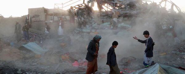 Suudi Arabistan'dan Yemen'e hava saldırısı - Sputnik Türkiye