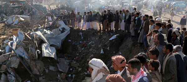 Suudi Arabistan'dan Yemen'e hava saldırısı - Sputnik Türkiye