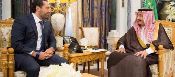 İstifa eden Lübnan Başbakanı Saad el Hariri- Suudi Kral Selman - Sputnik Türkiye