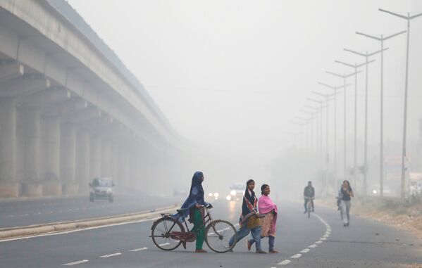 Hindistan Sağlık Birliği de 'zehirli duman' nedeniyle 'kamu sağlığı için acil durum' ilan etmişti. - Sputnik Türkiye