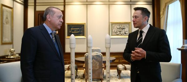 Cumhurbaşkanı Recep Tayyip Erdoğan ve Space X şirketinin kurucusu Elon Musk - Sputnik Türkiye