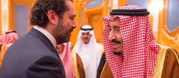Suudi Arabistan Kralı Selman bin Abdulaziz - Eski Lübnan Başbakanı Saad Hariri - Sputnik Türkiye
