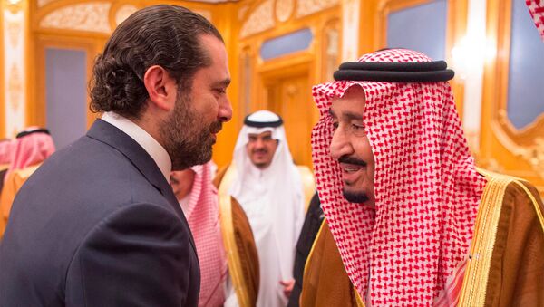 Suudi Arabistan Kralı Selman bin Abdulaziz - Eski Lübnan Başbakanı Saad Hariri - Sputnik Türkiye
