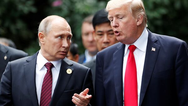 ABD Başkanı Donald Trump-Rusya Devlet Başkanı Vladimir Putin - Sputnik Türkiye