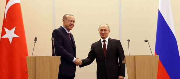 Cumhurbaşkanı Recep Tayyip Erdoğan ve Rusya Devlet Başkanı Vladimir Putin - Sputnik Türkiye