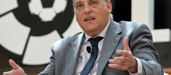 İspanya Profesyonel Futbol Ligi (LFP) Başkanı Javier Tebas, - Sputnik Türkiye