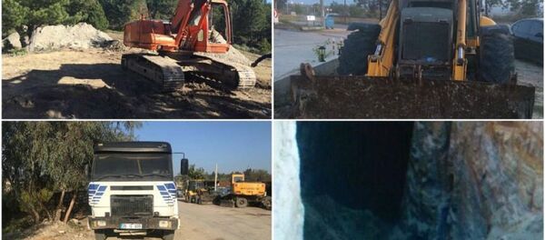 İş makineleriyle tarihi eser aradılar - Sputnik Türkiye