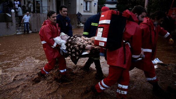 Yunanistan'da sel felaketi - Sputnik Türkiye