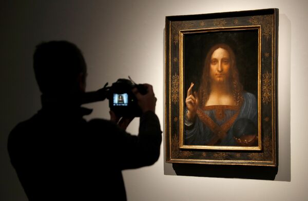 Daha önce sahte diye 60 dolara satılan Da Vinci tablosu, rekor kırdı - Sputnik Türkiye