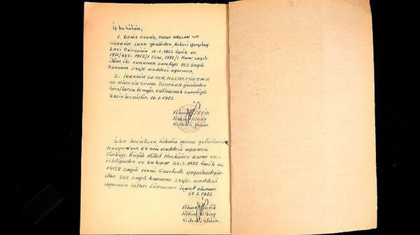 Deniz Gezmiş ve arkadaşlarının idam kararı  - Sputnik Türkiye