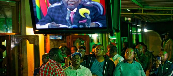 Zimbabve Devlet Başkanı Robert Mugabe ulusa seslendi - Sputnik Türkiye