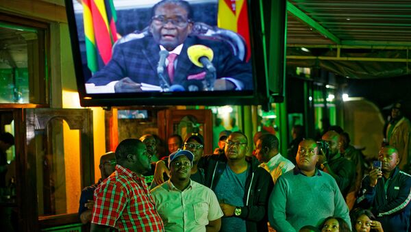 Zimbabve Devlet Başkanı Robert Mugabe ulusa seslendi - Sputnik Türkiye