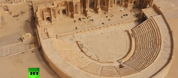 Rusya, Şam’a Palmira’nın 3D modelini verdi (VIDEO) - Sputnik Türkiye