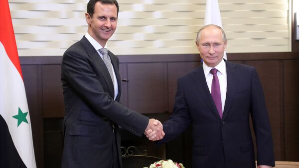 Rusya Devlet Başkanı Vladimir Putin - Suriyeli mevkidaşı Beşar Esad - Sputnik Türkiye