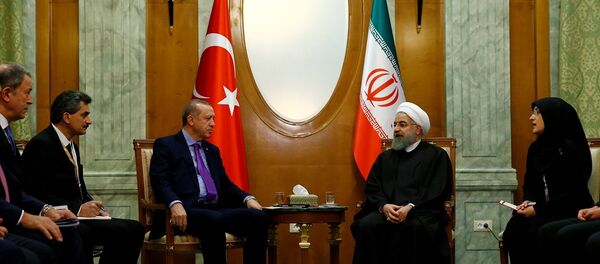 Cumhurbaşkanı Recep Tayyip Erdoğan ve İran Cumhurbaşkanı Hasan Ruhani - Sputnik Türkiye