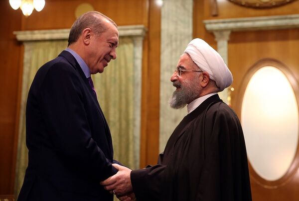 Cumhurbaşkanı Recep Tayyip Erdoğan ve İran Cumhurbaşkanı Hasan Ruhani - Sputnik Türkiye