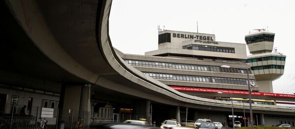 The main building and tower of Tegel Airport seen in Berlin, Germany The main building and tower of Tegel Airport seen in Berlin, Germany - Sputnik Türkiye