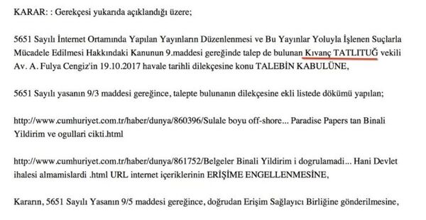 'Paradise Papers' belgelerine ilişkin haberlere getirilen erişim engelleme kararında mahkeme talepte bulunan olarak Kıvanç Tatlıtuğ’un adını yazdı. - Sputnik Türkiye