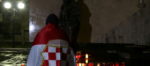 Praljak Hırvatistan anma Praljak Hırvatistan anma - Sputnik Türkiye