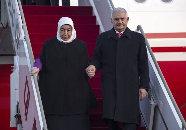 Başbakan Binali Yıldırım ve eşi Semiha Yıldırım - Sputnik Türkiye