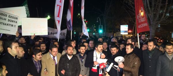 ​ABD’nin Ankara Büyükelçiliği önünde Kudüs protestosu - Sputnik Türkiye